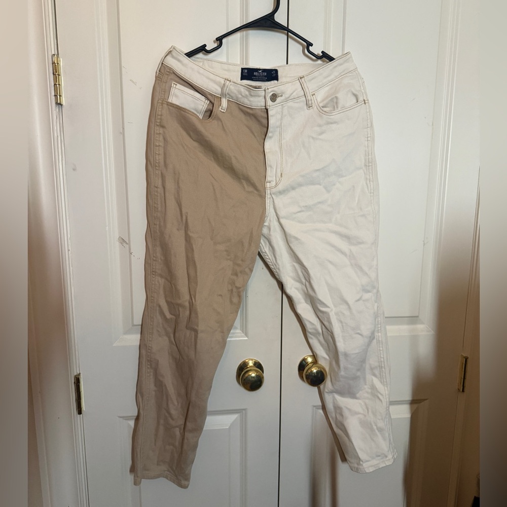 Hollister 2 Tone Ultra High Rise Mom Jeans - 31W 27L